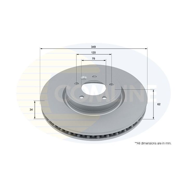 Stabdžių diskas COMLINE ADC5046V