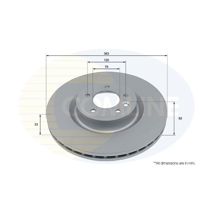 Stabdžių diskas COMLINE ADC5047V