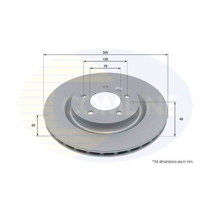 Stabdžių diskas COMLINE ADC5049V