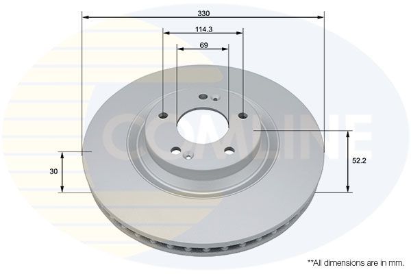Stabdžių diskas COMLINE ADC5080V