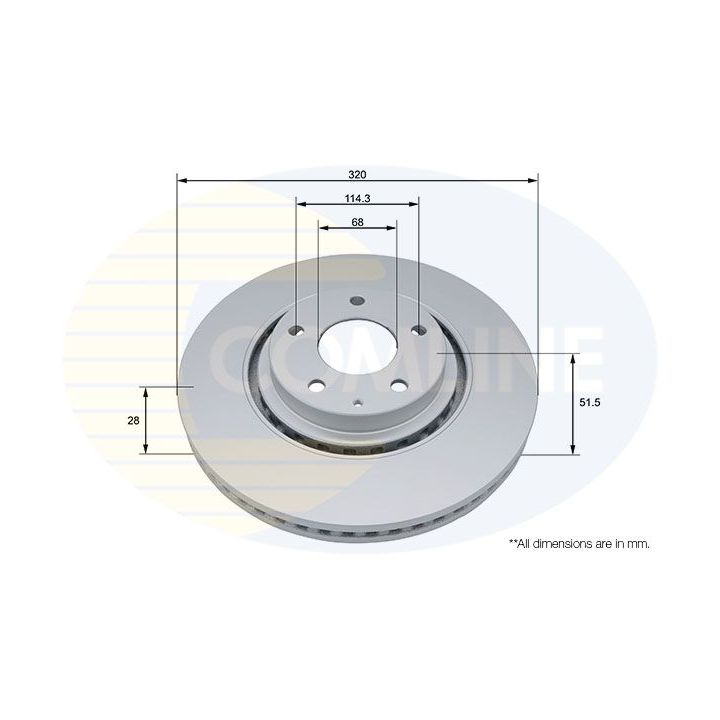 Stabdžių diskas COMLINE ADC5081V
