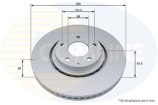 Stabdžių diskas COMLINE ADC5081V