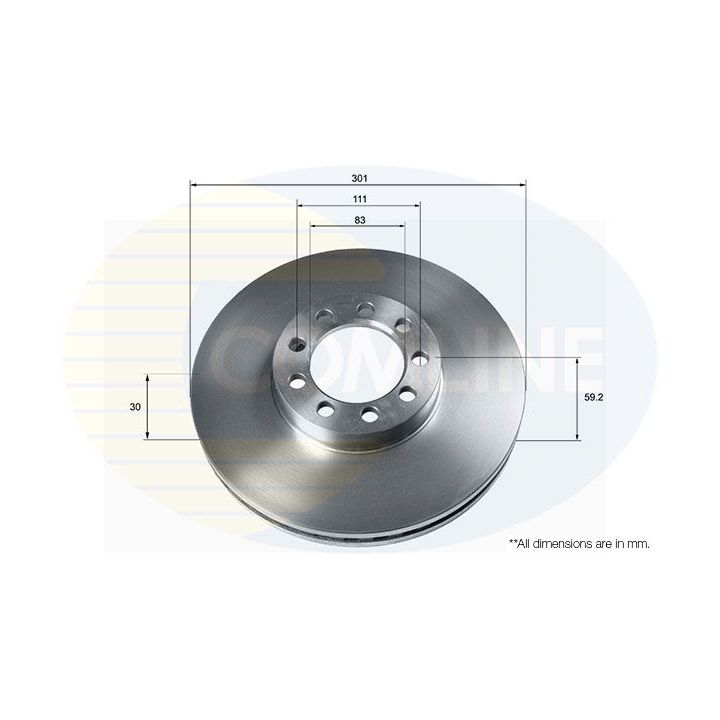Stabdžių diskas COMLINE ADC9063V