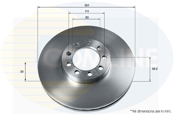 Stabdžių diskas COMLINE ADC9063V