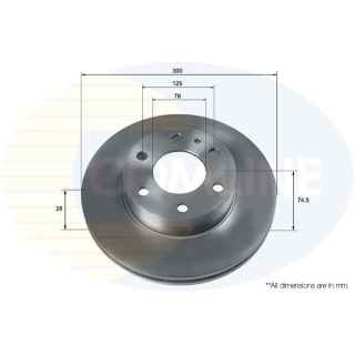 Stabdžių diskas COMLINE ADC9087V