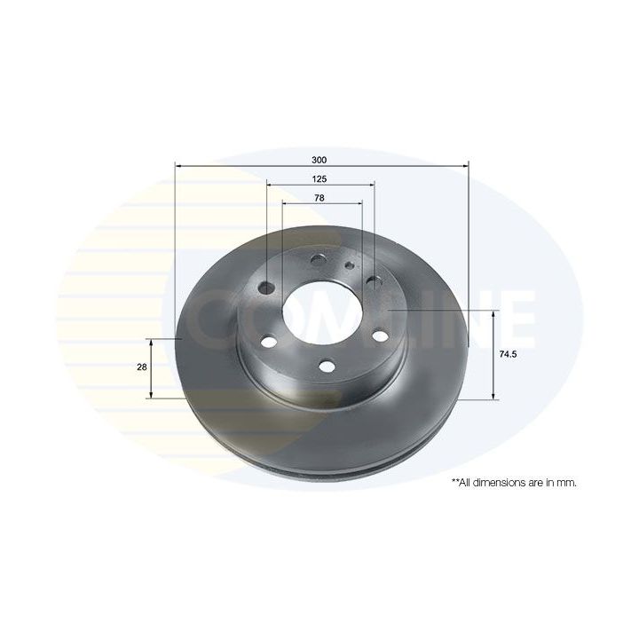 Stabdžių diskas COMLINE ADC9087V