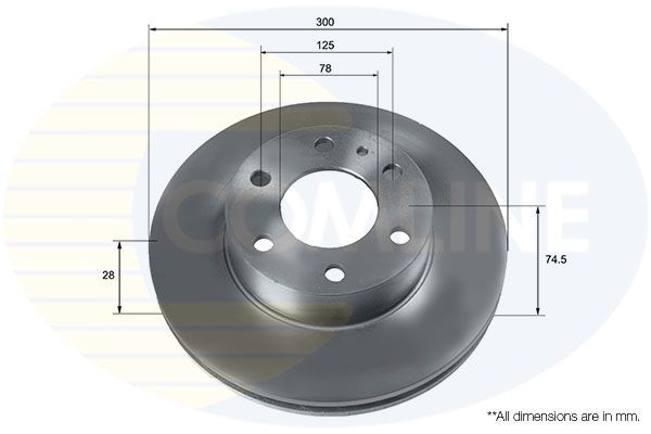 Stabdžių diskas COMLINE ADC9087V