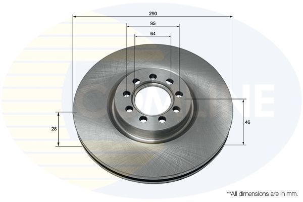 Stabdžių diskas COMLINE ADC9088V
