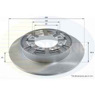 Stabdžių diskas COMLINE ADC9108