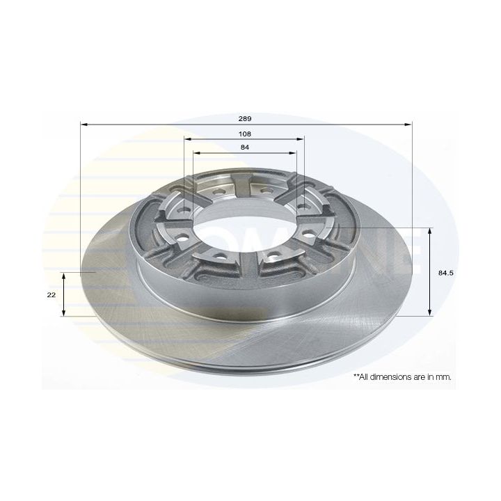 Stabdžių diskas COMLINE ADC9108