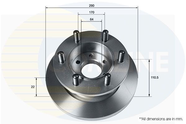Stabdžių diskas COMLINE ADC9128