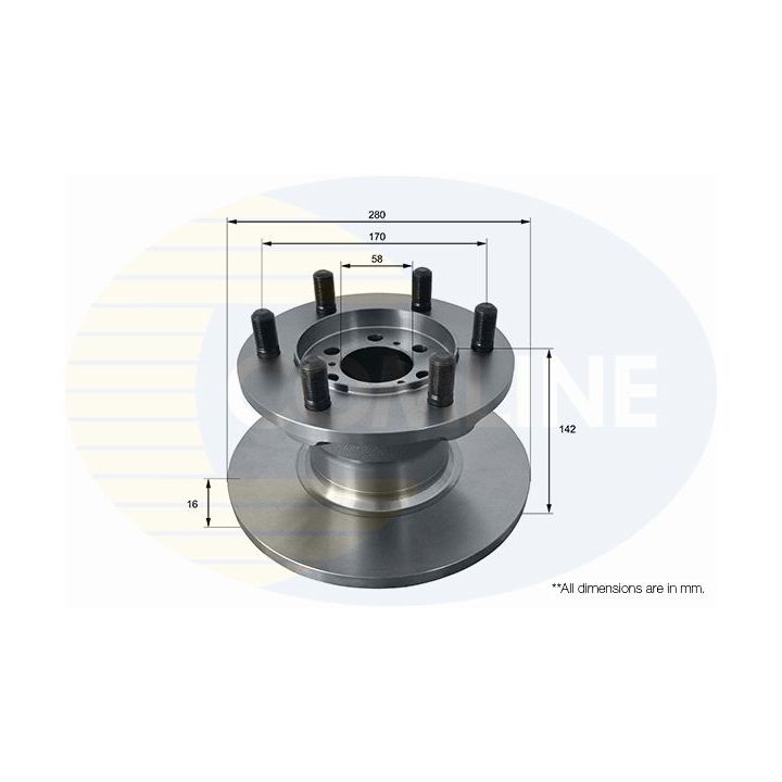 Stabdžių diskas COMLINE ADC9145