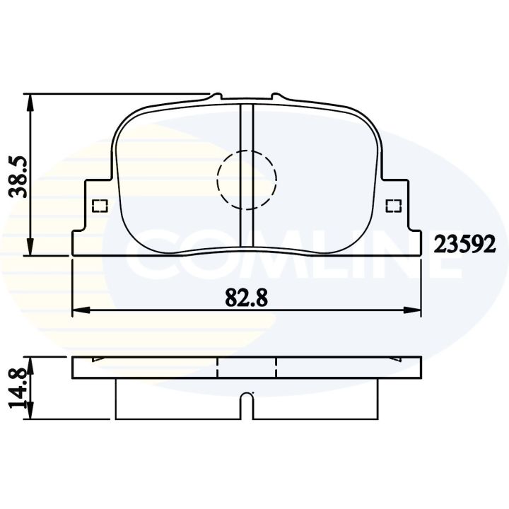 Stabdžių trinkelių rinkinys, diskinis stabdys COMLINE CBP01172