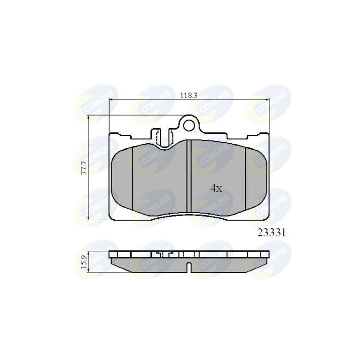 Stabdžių trinkelių rinkinys, diskinis stabdys COMLINE CBP01211