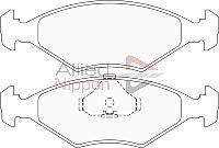 Stabdžių trinkelių rinkinys, diskinis stabdys COMLINE CBP0228