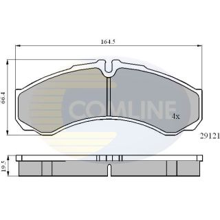 Stabdžių trinkelių rinkinys, diskinis stabdys COMLINE CBP0931