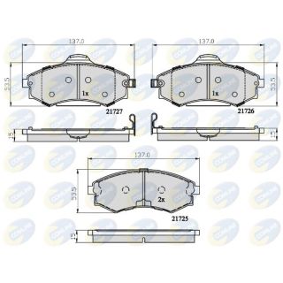 Stabdžių trinkelių rinkinys, diskinis stabdys COMLINE CBP31741