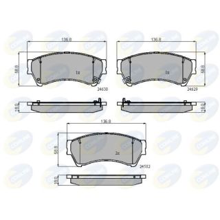 Stabdžių trinkelių rinkinys, diskinis stabdys COMLINE CBP31787