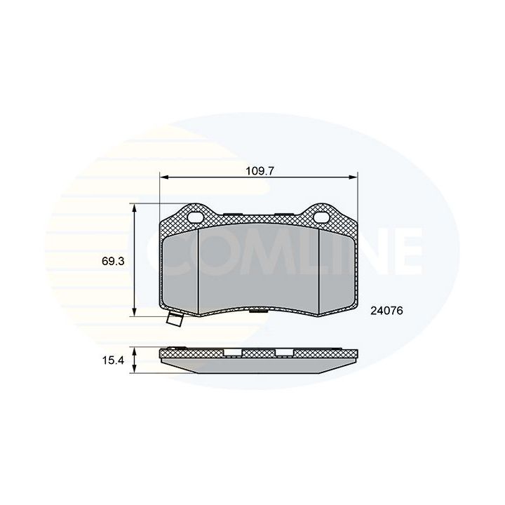Stabdžių trinkelių rinkinys, diskinis stabdys COMLINE CBP36065