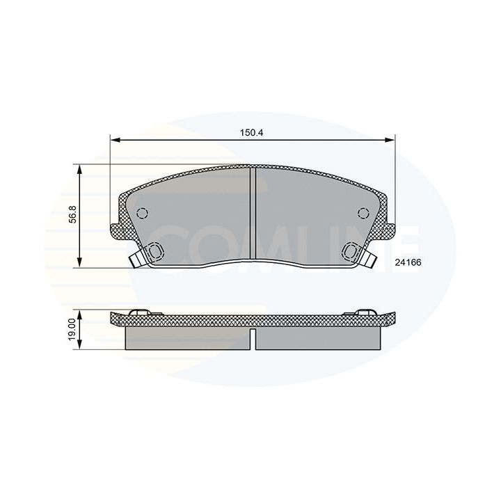 Stabdžių trinkelių rinkinys, diskinis stabdys COMLINE CBP36085