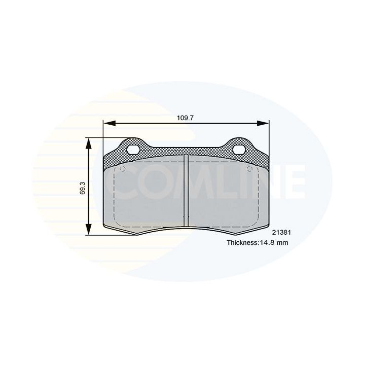 Stabdžių trinkelių rinkinys, diskinis stabdys COMLINE CBP36089