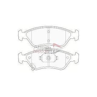 Stabdžių trinkelių rinkinys, diskinis stabdys COMLINE CBP3808