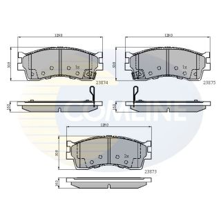Stabdžių trinkelių rinkinys, diskinis stabdys COMLINE CBP3941