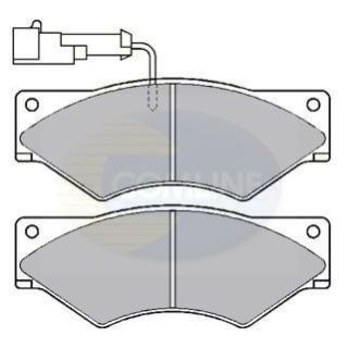 Stabdžių trinkelių rinkinys, diskinis stabdys COMLINE CBP9045