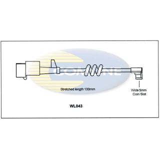 įspėjimo kontaktas, stabdžių trinkelių susidėvėjimas COMLINE WL043