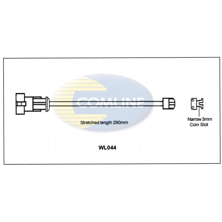 įspėjimo kontaktas, stabdžių trinkelių susidėvėjimas COMLINE WL044