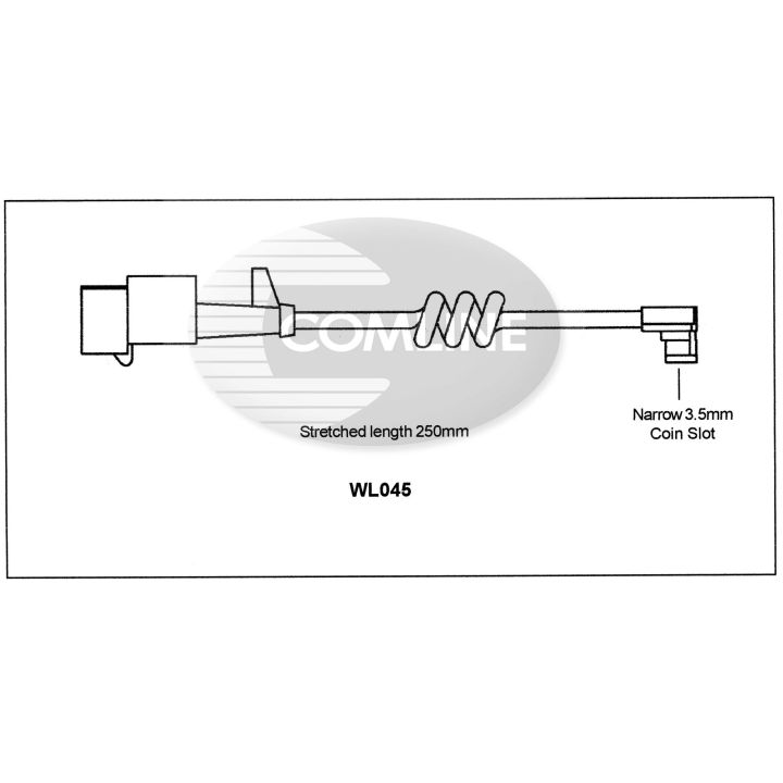 įspėjimo kontaktas, stabdžių trinkelių susidėvėjimas COMLINE WL045