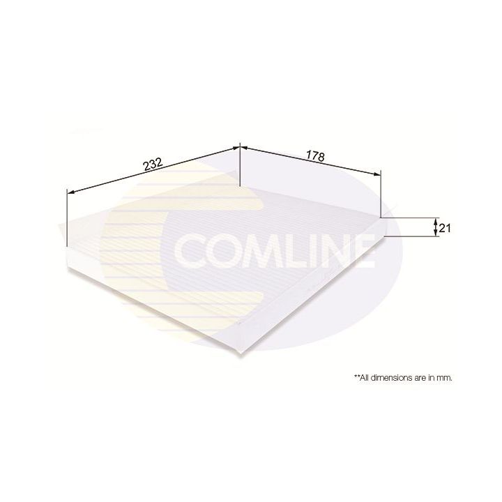 Filtras, salono oras COMLINE EKF103