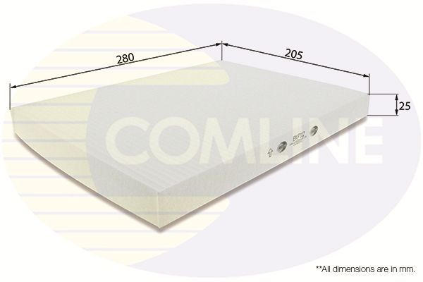 Filtras, salono oras COMLINE EKF112