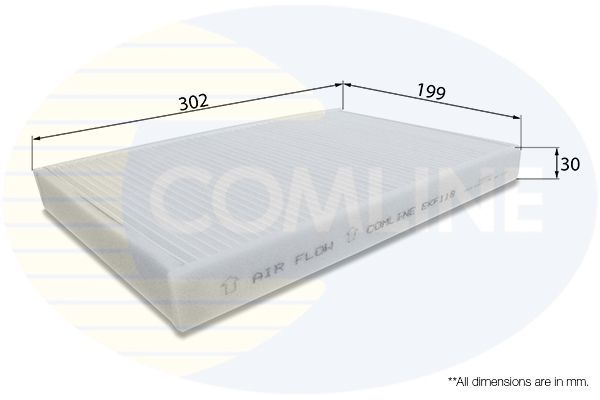 Filtras, salono oras COMLINE EKF119