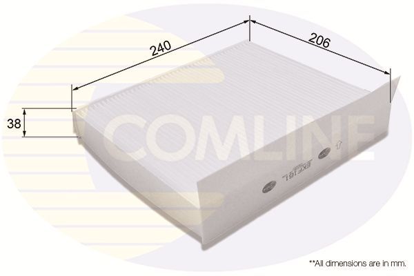 Filtras, salono oras COMLINE EKF161