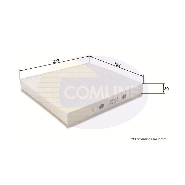 Filtras, salono oras COMLINE EKF207