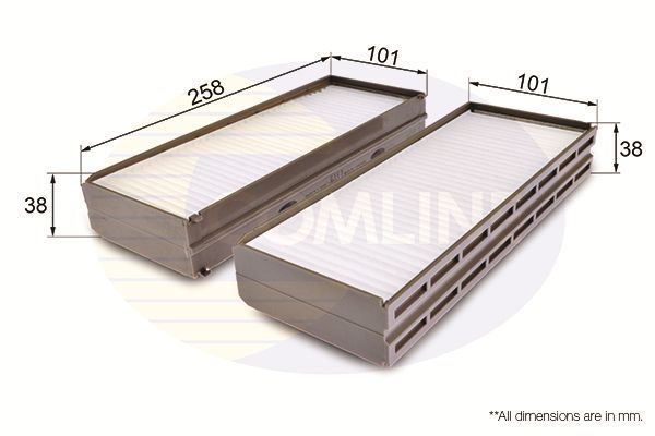 Filtras, salono oras COMLINE EKF303