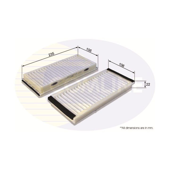 Filtras, salono oras COMLINE EKF338-2