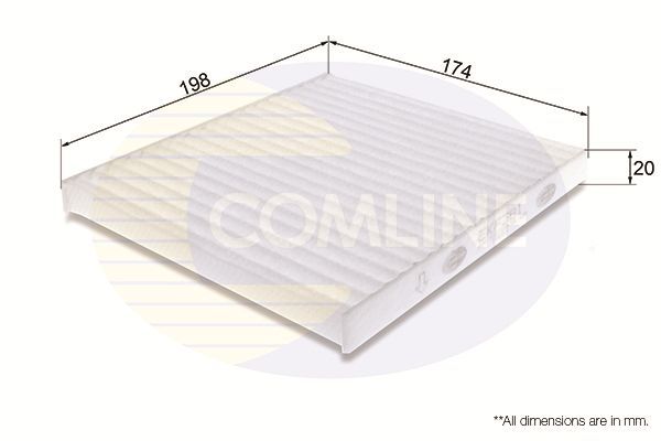 Filtras, salono oras COMLINE EKF381