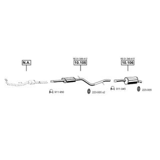 Išmetimo sistema ASMET DA100320