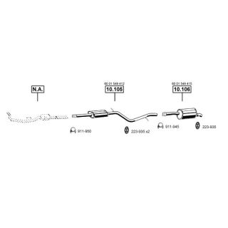 Išmetimo sistema ASMET DA100330