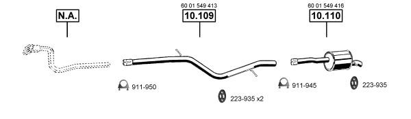 Išmetimo sistema ASMET DA100370