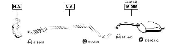 Išmetimo sistema ASMET FI160030