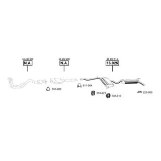 Išmetimo sistema ASMET FI160100