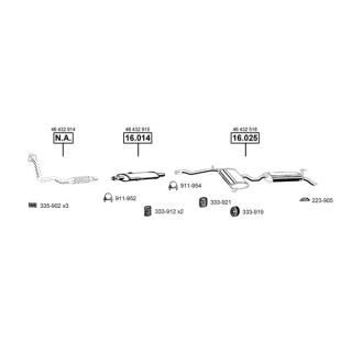 Išmetimo sistema ASMET FI160320