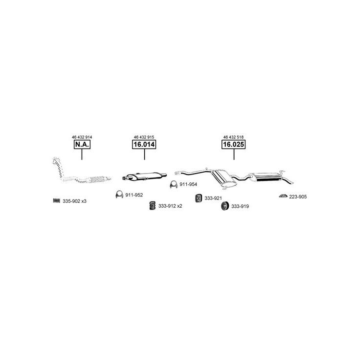 Išmetimo sistema ASMET FI160320