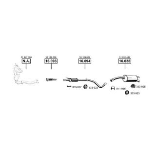 Išmetimo sistema ASMET FI160330