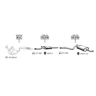 Išmetimo sistema ASMET FI160405