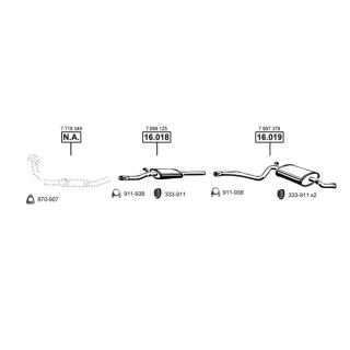 Išmetimo sistema ASMET FI160415