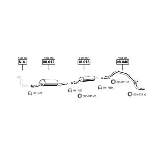 Išmetimo sistema ASMET FI160905